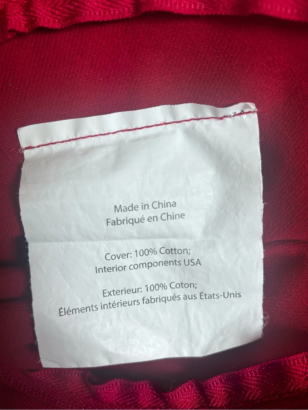 Pottery Barn Kids Red Bean Bag Chair Cover